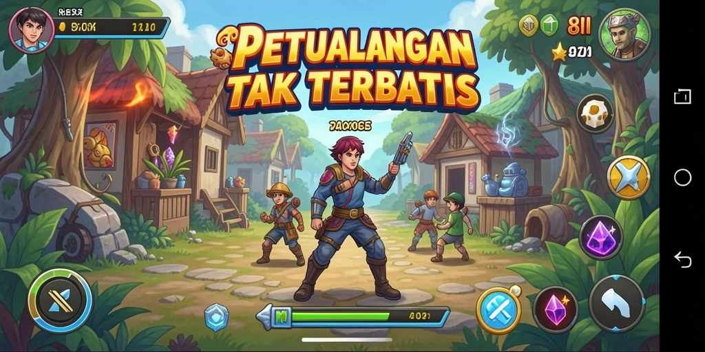 Tampilan gameplay seru dan penuh aksi dari 8II.