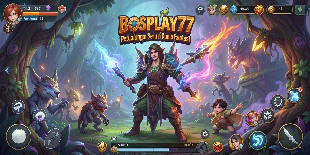 Tangkapan layar menunjukkan gameplay menegangkan dalam petualangan BOSPLAY77.