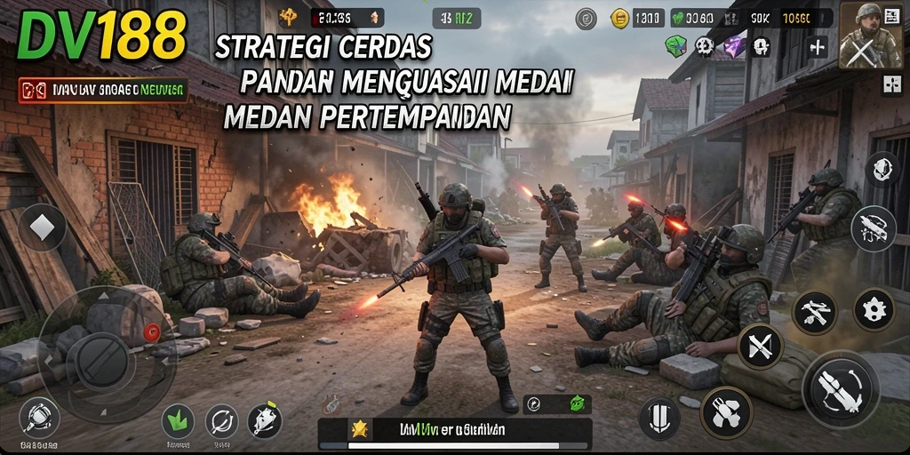 Tampilan gameplay menarik dari DV188 di medan pertempuran strategi.