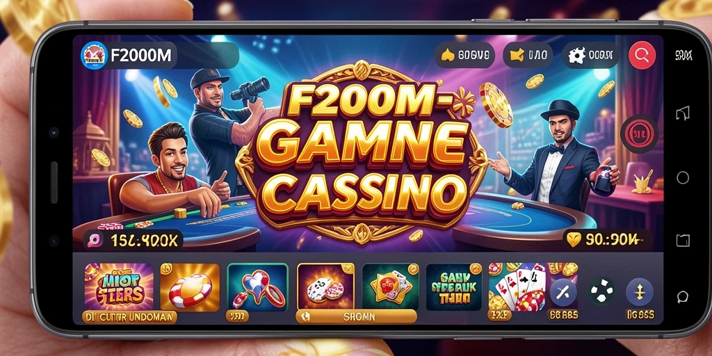 Tampilan menarik dari gameplay Live Casino di F200M.