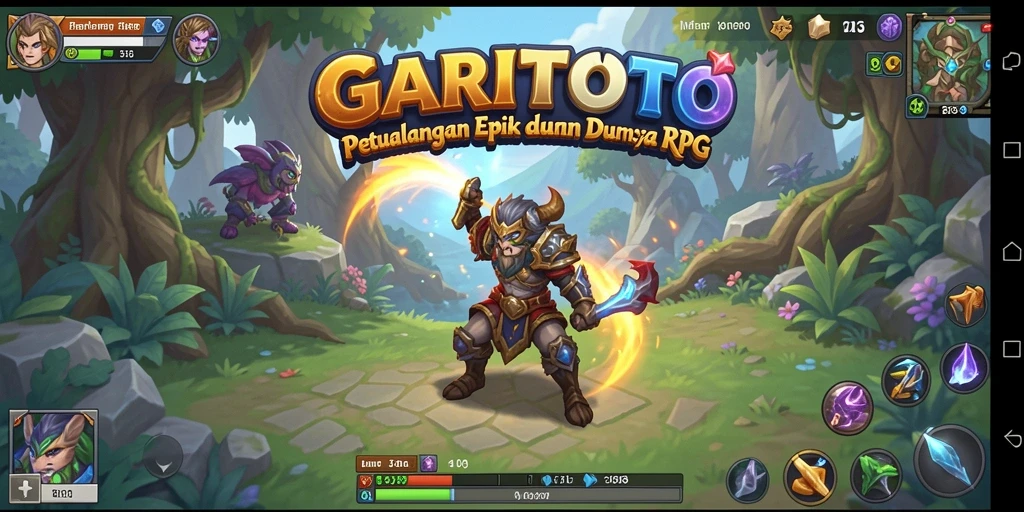 Tangkapan layar gameplay GARITOTO yang mengasyikkan dan penuh aksi RPG.