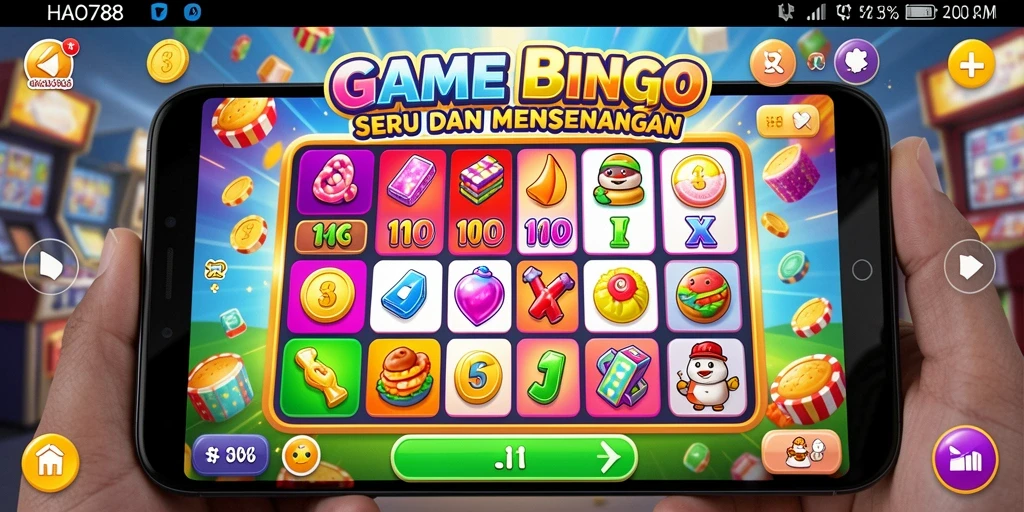 Screenshot gameplay HAO788 menampilkan suasana permainan Bingo yang seru dan interaktif.