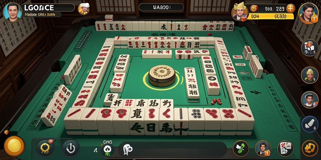 Screenshot LGOACE menampilkan gameplay Mahjong yang seru dan menantang.
