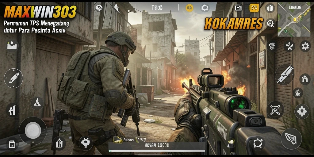 Gameplay seru di MAXWIN303, aksi tembak-menembak yang mendebarkan.