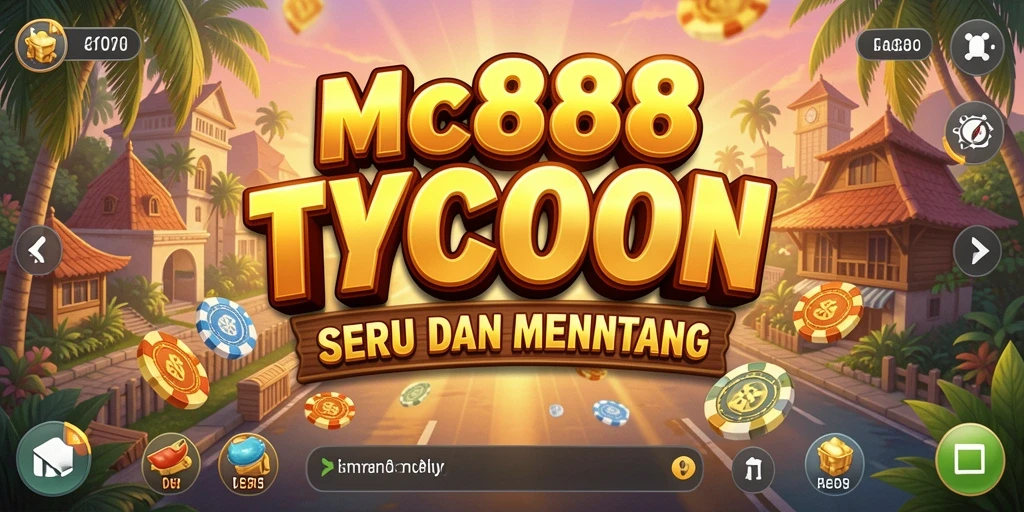 Screenshot utama MC888 menampilkan gameplay Tycoon yang menarik.