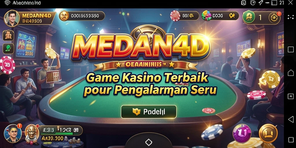 Tampilan gameplay menarik di MEDAN4D dengan grafis yang memukau.