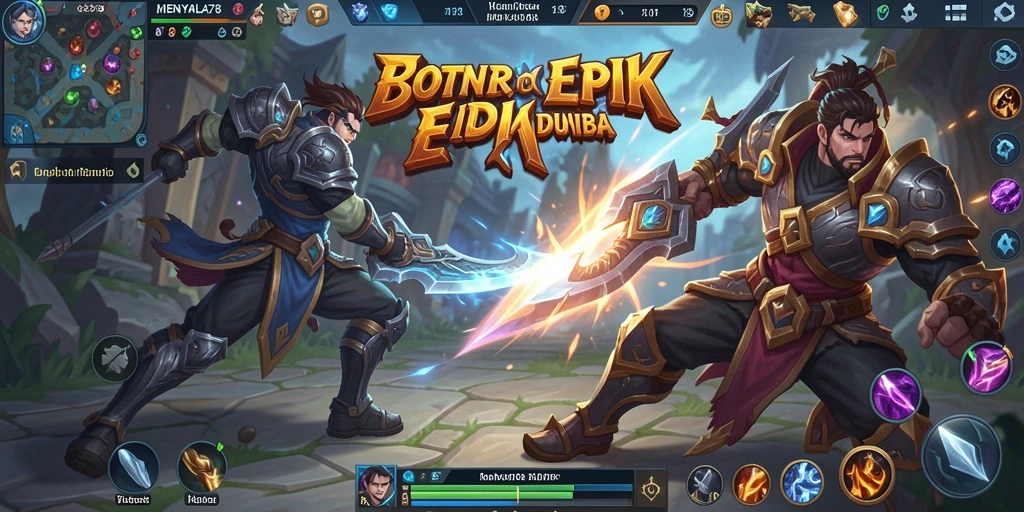 Tangkapan layar menampilkan aksi seru gameplay MOBA MENYALA78.
