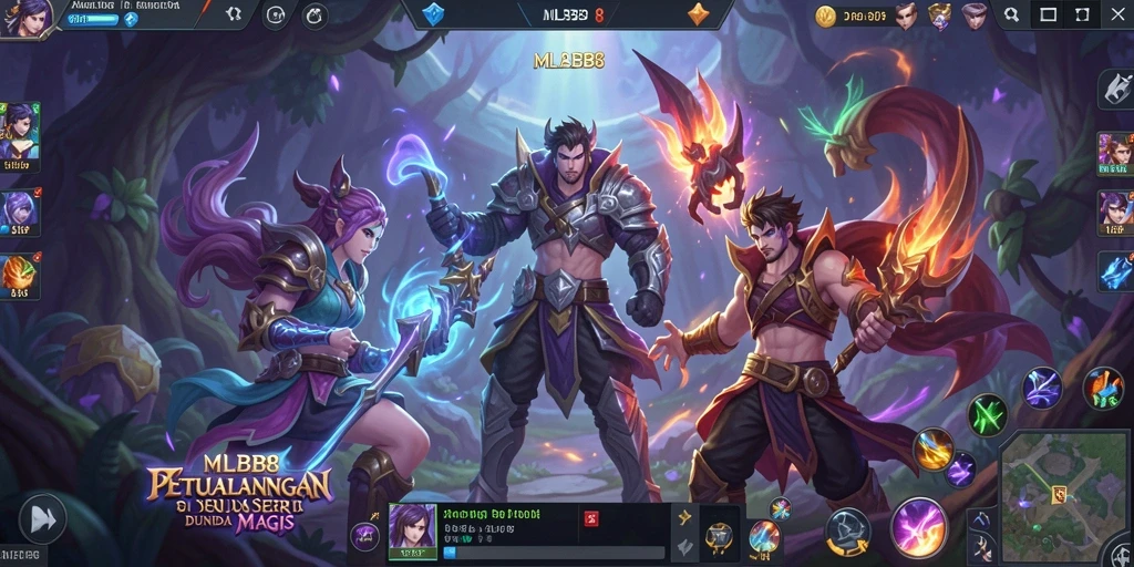 Tampilan gameplay menakjubkan dari MLBB8 yang memikat pemain.