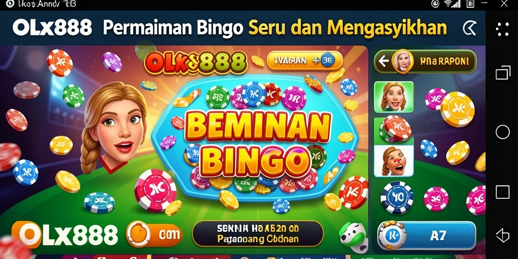 Tampilan menarik gameplay Bingo di OLX888 yang seru.