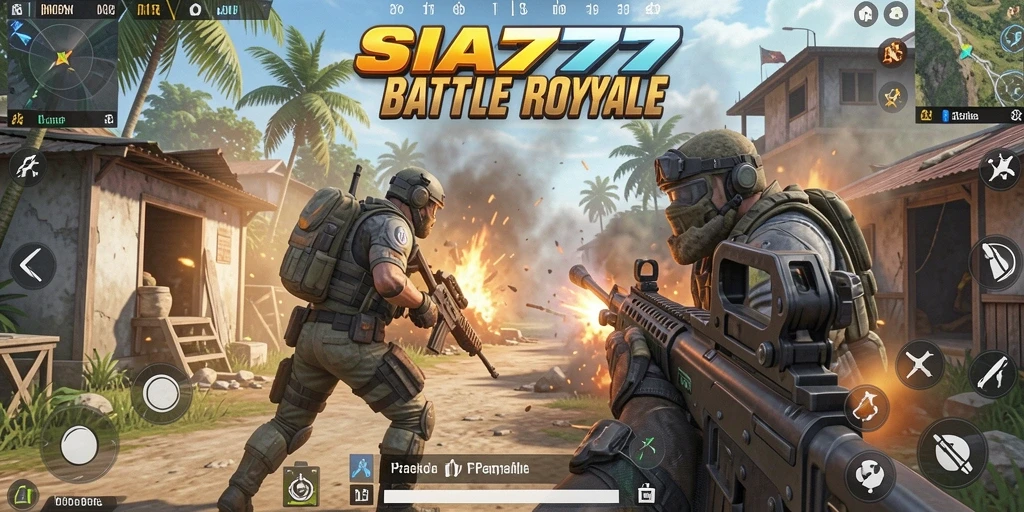 Gameplay seru SIA777 dalam pertarungan Battle Royale.