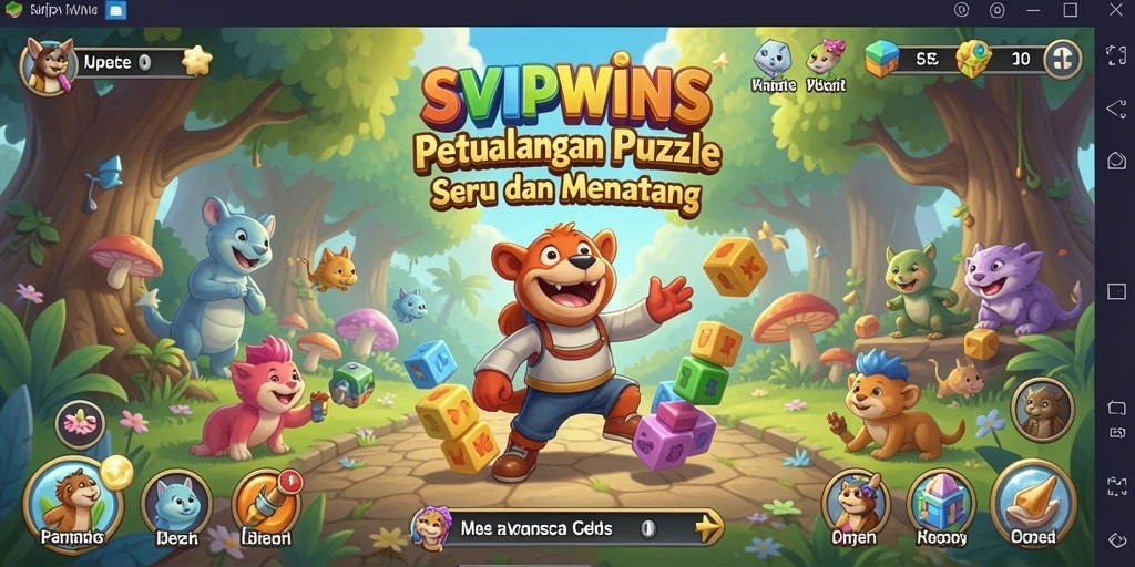 Tampilan seru dari gameplay SVIPWINS yang menantang.